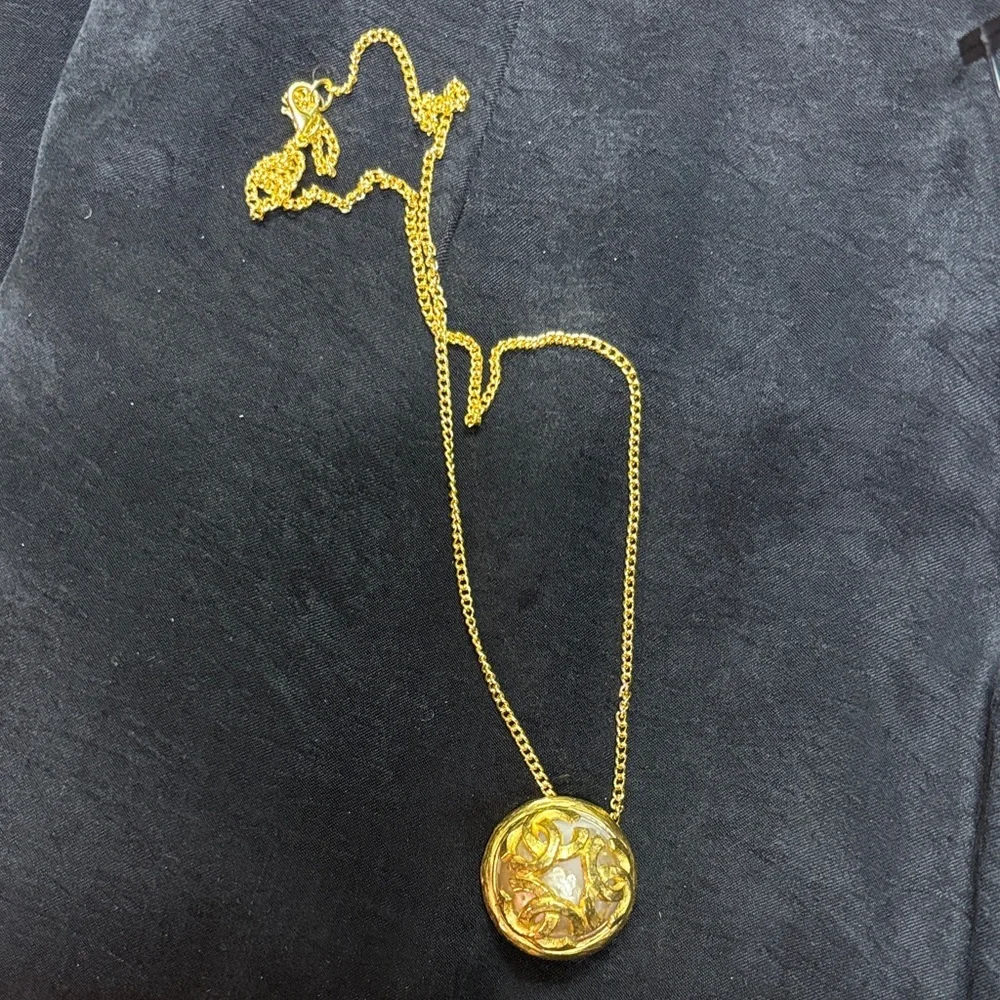 Chanel earring Elegant Gold Pendant Necklace
